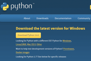 Download Python for Windows