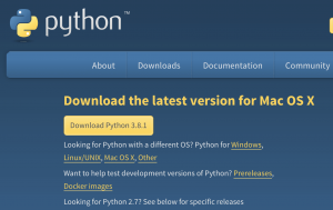 Download Python 3 for Mac OS