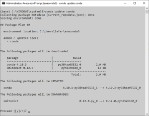 conda update conda