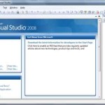 Visual Studio 2008 Start Page