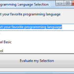 Displaying list of items in a ComboBox control