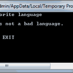 A console application in developed in Vb 2008 which uses the command prompt