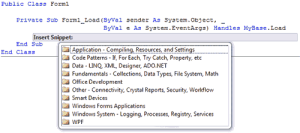 Visual Basic 2008 Code Snippets