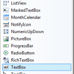 Visual Basic 2008 ToolBox window