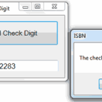 Calling the ISBNCheck-Digit() function