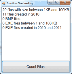 VB - Overloaded Functions Example