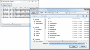 Selecting multiple files in an open dialog box - Visual Basic 2008