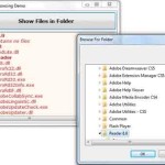 Selecting a folder via the FolderBrowser dialog box