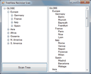 TreeView Scan Example