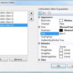 ListViewItem Collection Editor Dialog Box
