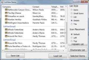 ListView Sample Project - VB2008