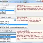 VB.NET ComboBox control's differect styles