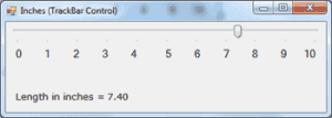 TrackBar example - VB 2008 