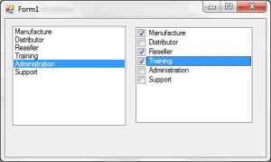 The ListBox and CheckedListBox controls