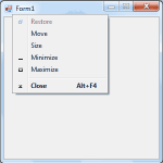 The elements of the form in Visual Basic