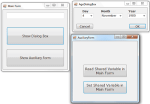 The MultipleForms Example Interface