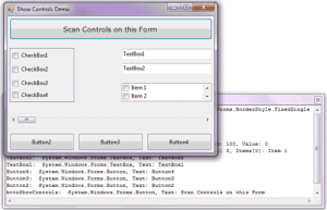 Accessing the controls on a form at runtime