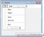 Designing a Menu on a Form - Visual Basic 2008