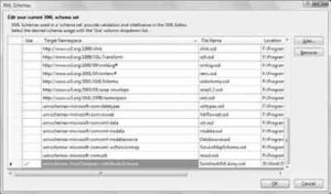 Specifying the schema of the XML document you're editing in Visual Studio